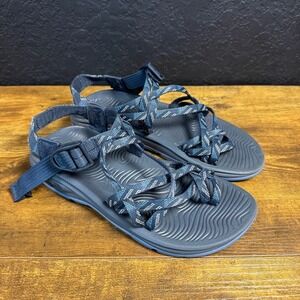 Chaco Z/Cloud X2 Blue Pattern Polyester Sport‎ Sandals Womens Size 7